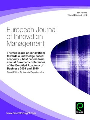 cover image of European Journal of Innovation Management, Volume 15, Issue 2